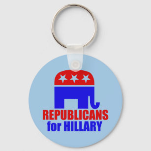 Republican Elephant for Hillary Clinton Sleutelhanger