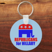 Republican Elephant for Hillary Clinton Sleutelhanger (Voorkant)