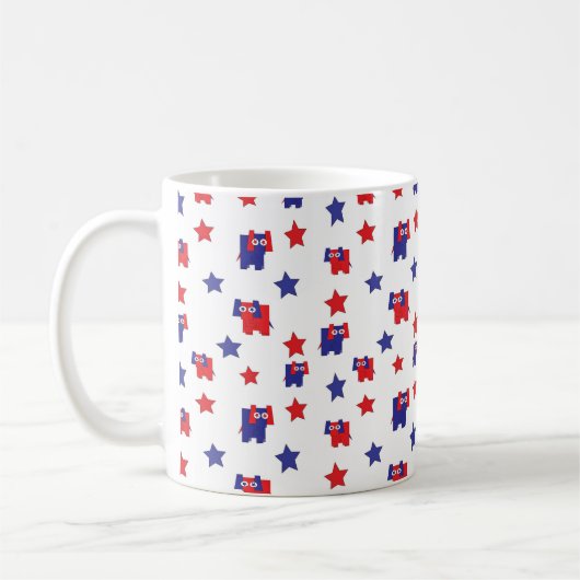 Republican Elephant Koffiemok (Links)