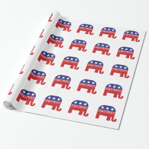 Republican Elephant Logo Cadeaupapier