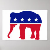 REPUBLICAN ELEPHANT LOGO POSTER (Voorkant)