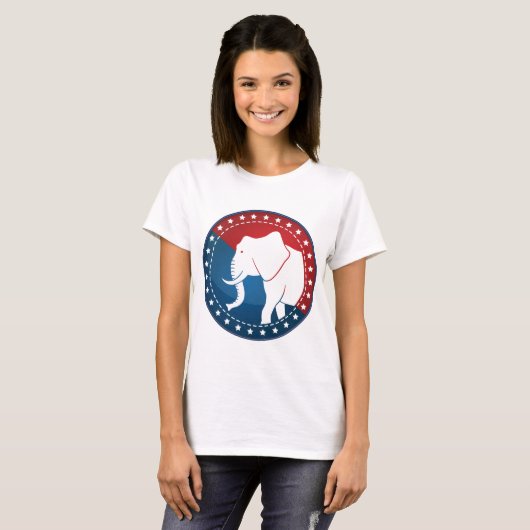 Republican Elephant Logo T-shirt (Voorkant volledig)