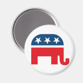 Republican Elephant Magneet (Voorkant / Achterkant)