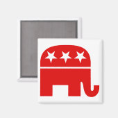 Republican Elephant Magnet (Voorkant / Achterkant)