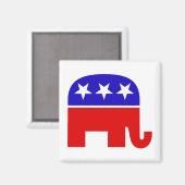 Republican Elephant Magnet (Voorkant / Achterkant)