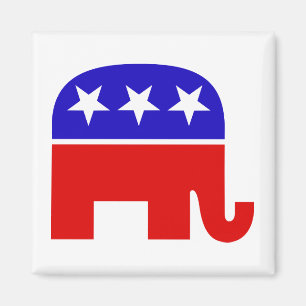 Republican Elephant Magnet