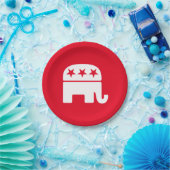 Republican Elephant personaliseren Papieren Bordje (Feest)