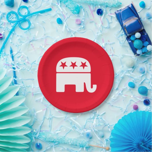 Republican Elephant personaliseren Papieren Bordje (Feest)