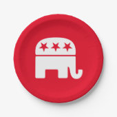 Republican Elephant personaliseren Papieren Bordje (Voorkant)