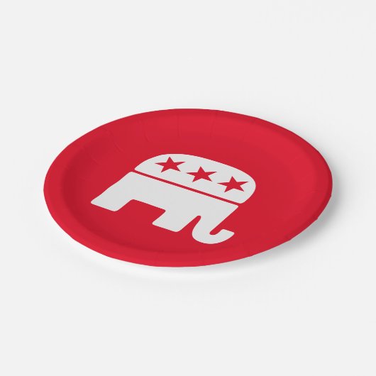 Republican Elephant personaliseren Papieren Bordje (Gekanteld)