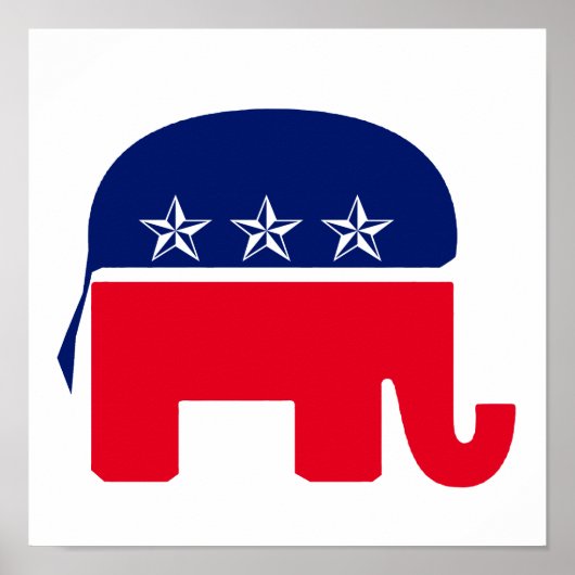 Republican Elephant Poster (Voorkant)