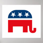 Republican Elephant Poster (Voorkant)