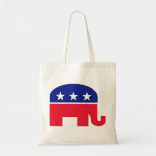 Republican Elephant Red, White en Blue Tote Bag