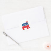 Republican Elephant Ronde Sticker (Envelop)