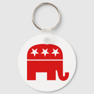 Republican Elephant Sleutelhanger