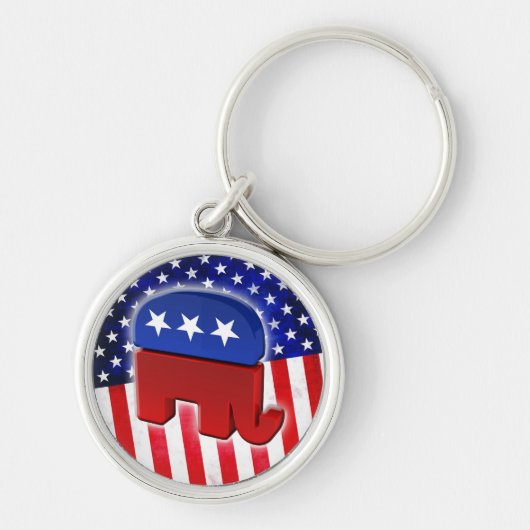 Republican Elephant Sleutelhanger (Voorkant)