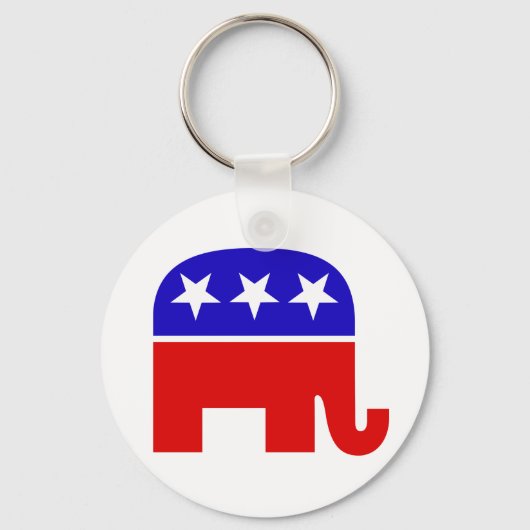 Republican Elephant Sleutelhanger (Voorkant)