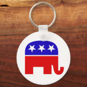 Republican Elephant Sleutelhanger (Voorkant)