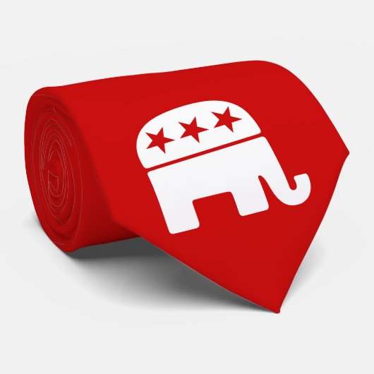 Republican Elephant Stropdas (Opgerold)