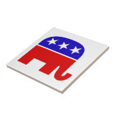 Republican Elephant Tegel Tegeltje (Zijkant)