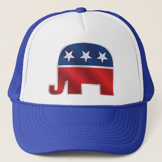 Republican Elephant Trucker Hat Pet (Voorkant)