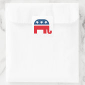 Republican Elephant Vierkante Sticker (Tas)