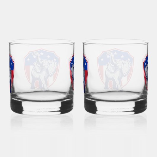 Republican Elephant Whisky Glas (Rechts)