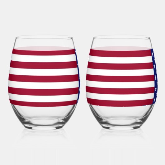 Republican Elephant Wijnglas Zonder Voet (Achterkant)