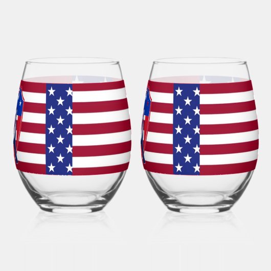 Republican Elephant Wijnglas Zonder Voet (Links)