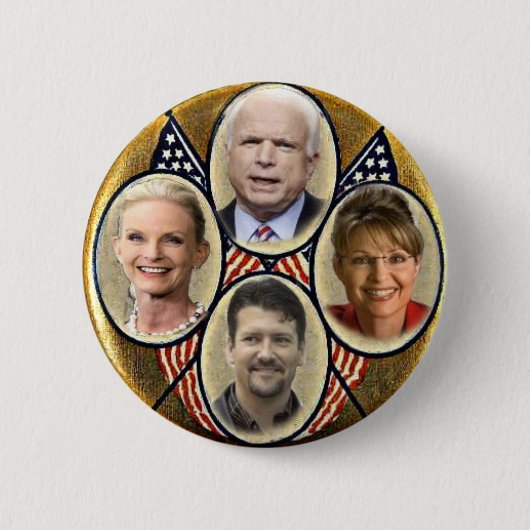 Republican Family Quadragate 3-inch Button (Voorkant)