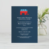 Republican Fundraising Invitations Kaart (Staand voorkant)