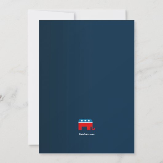 Republican Fundraising Invitations Kaart (Achterkant)