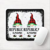 Republican Gnome Buffalo Plaid Matching Family Xma Muismat (Met muis)