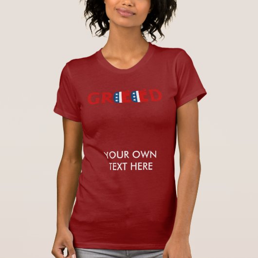 Republican Greed T-shirt (Voorkant)