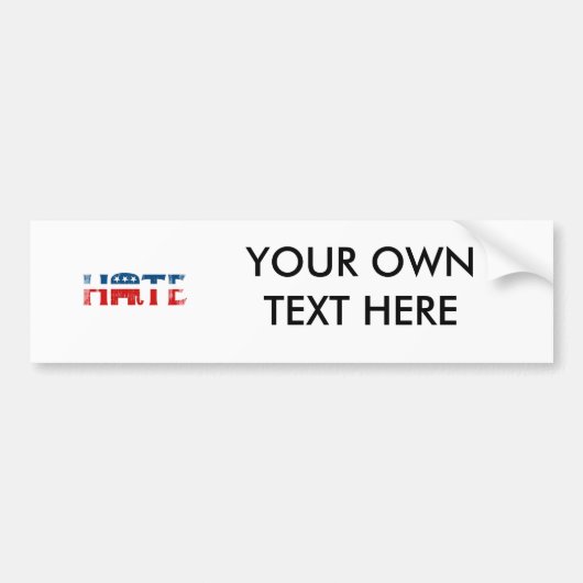 REPUBLICAN HATE Faded.png Bumpersticker (Voorkant)