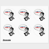 REPUBLICAN HATE RONDE STICKER (Vel)