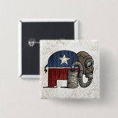 RepubliCAN is niet Anti_GOP Vierkante Button 5,1 Cm (Voorkant /achterkant)