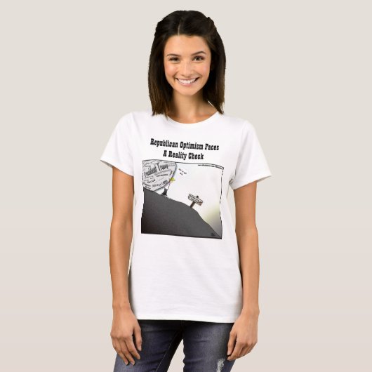 Republican-Optimism White Women's T-Shirt (Voorkant volledig)