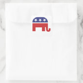 Republican Original Elephant Vierkante Sticker (Tas)