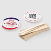 Republican Party Campaign Personalized QR & Date Handwaaier (Niet-gemonteerd)