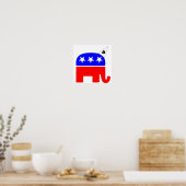 Republican Party Logo Dunce Poster (Keuken)