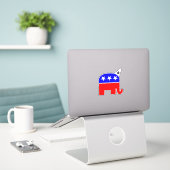Republican Party Logo Dunce Sticker (Laptop op bureau)