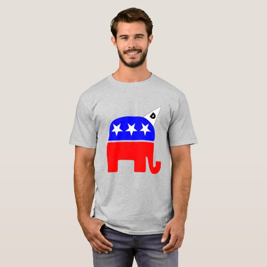 Republican Party Logo Dunce T-shirt (Voorkant volledig)