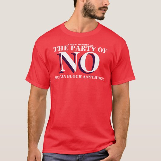 Republican Party of NO T-shirt (Voorkant)
