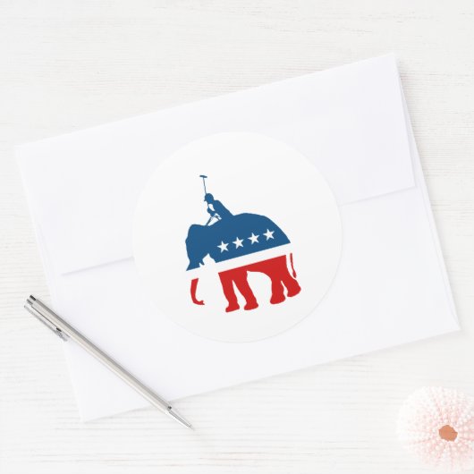 Republican Polo Ronde Sticker (Envelop)