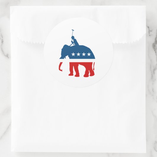 Republican Polo Ronde Sticker (Tas)