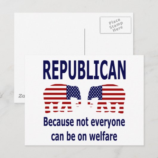 Republican Post Card Briefkaart (Voorkant / Achterkant)