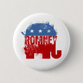 Republican ROMNEY Ronde Button 5,7 Cm (Voorkant)