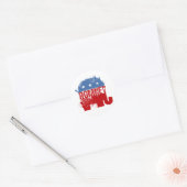 Republican ROMNEY Ronde Sticker (Envelop)