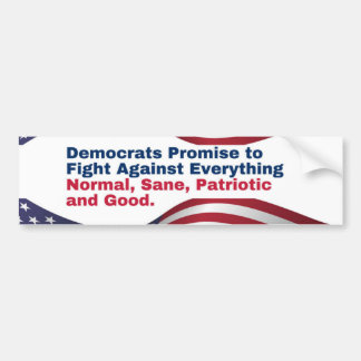 Republican Sticker Anti-Democrat Message